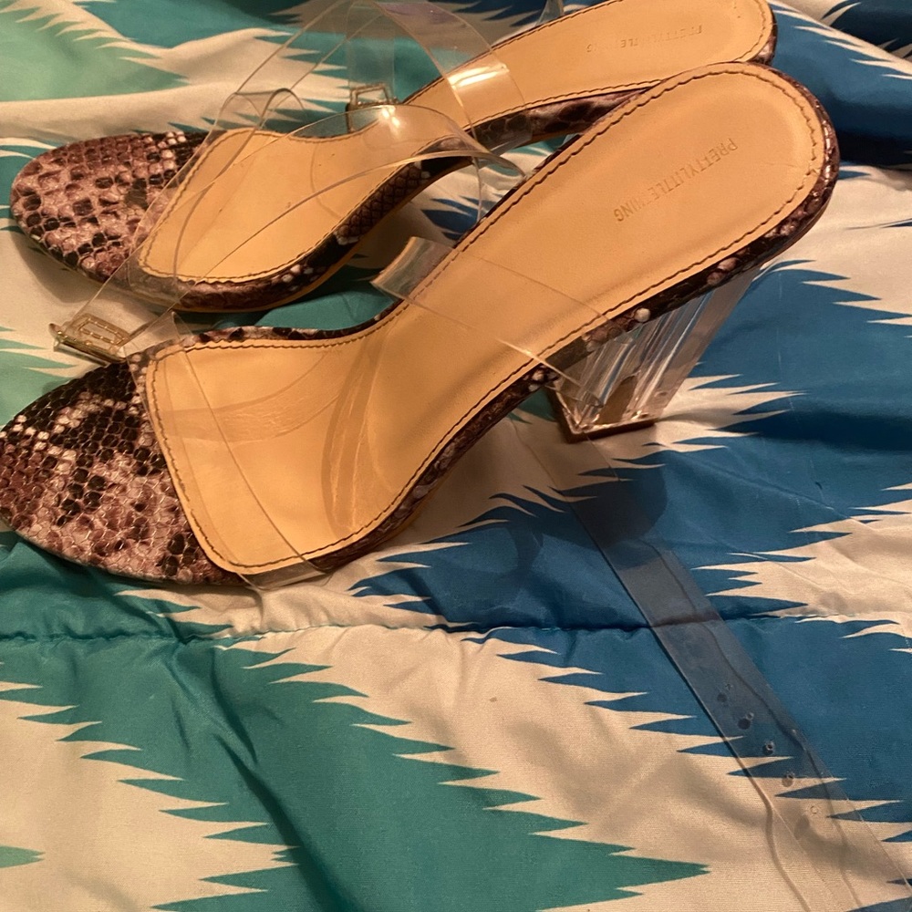 Snake skin heels